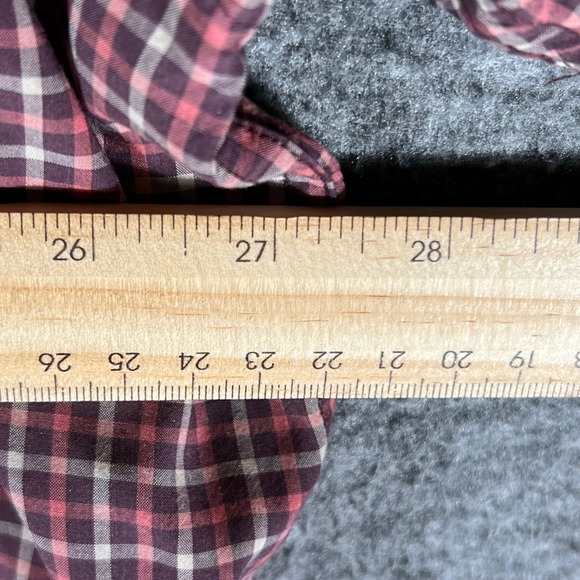 Gander MTN Plaid Button Up Shirt Long Sleeve Two‎ Pockets Marron Mens 2XL - Picture 4 of 8